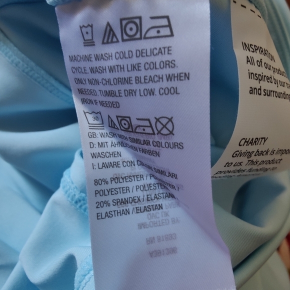 Soulgani Active California Soul Twin Love Light Blue Leggings Size Small - Picture 6 of 6